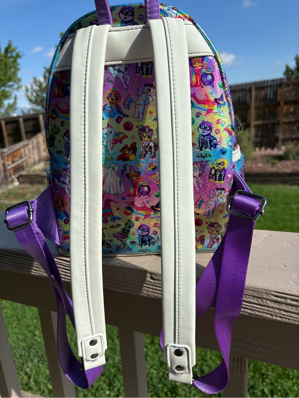 Loungefly x Lisa Frank Halloween Mini Backpack - Glow in the Dark - Picture 5 of 13